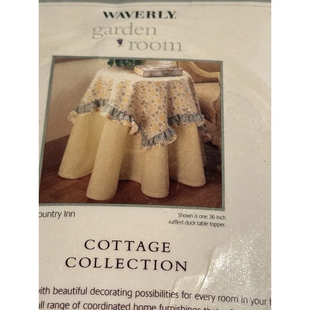 2001‎ Waverly Garden Room Table Topper NIB 36 